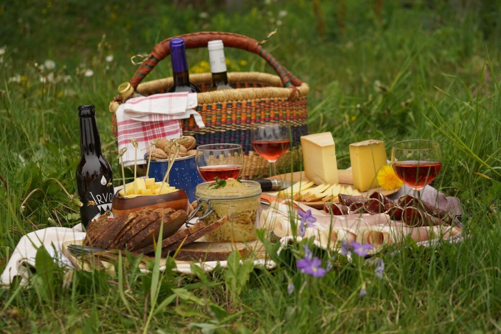 Pique-nique apéro en montagne
