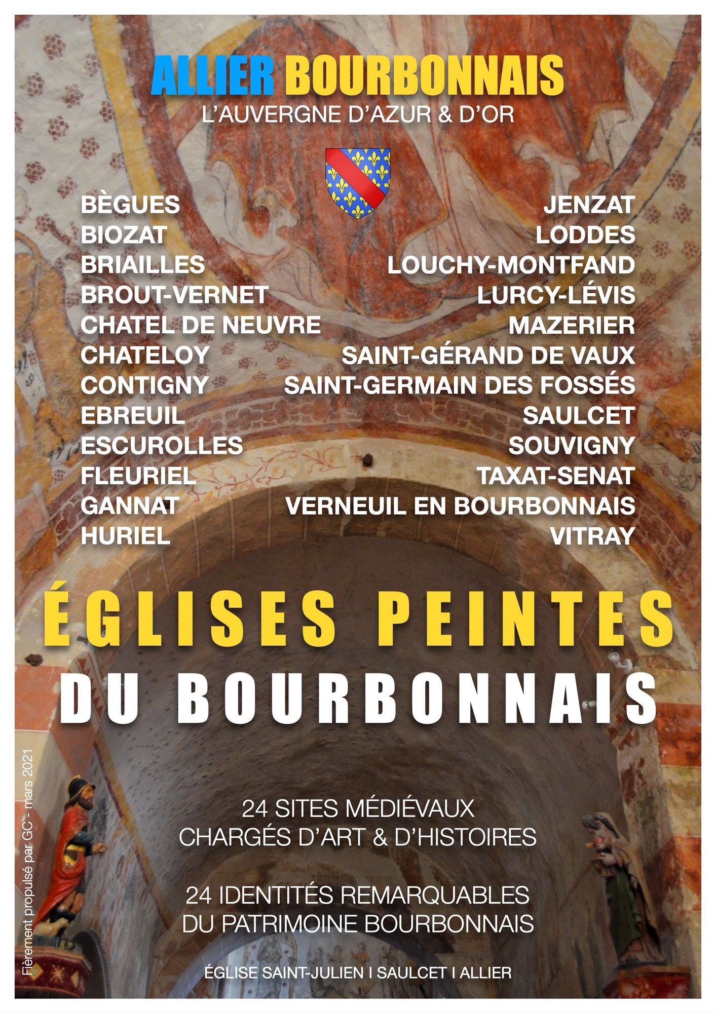 '' Mon Allier Bourbonnais'' -
Route des églises peintes du Bourbonnais - Allier