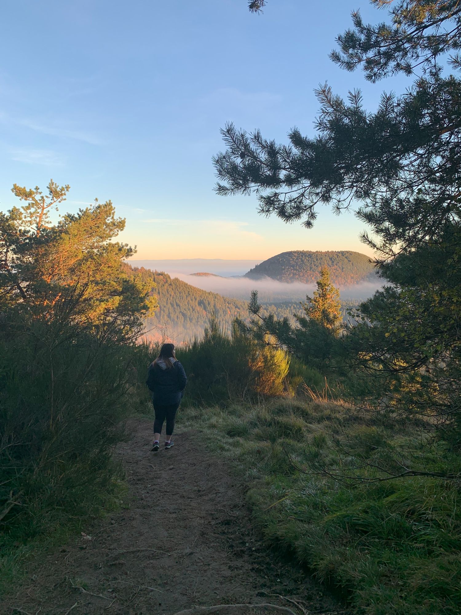 Mer de nuage sur la chaîne des Puys.