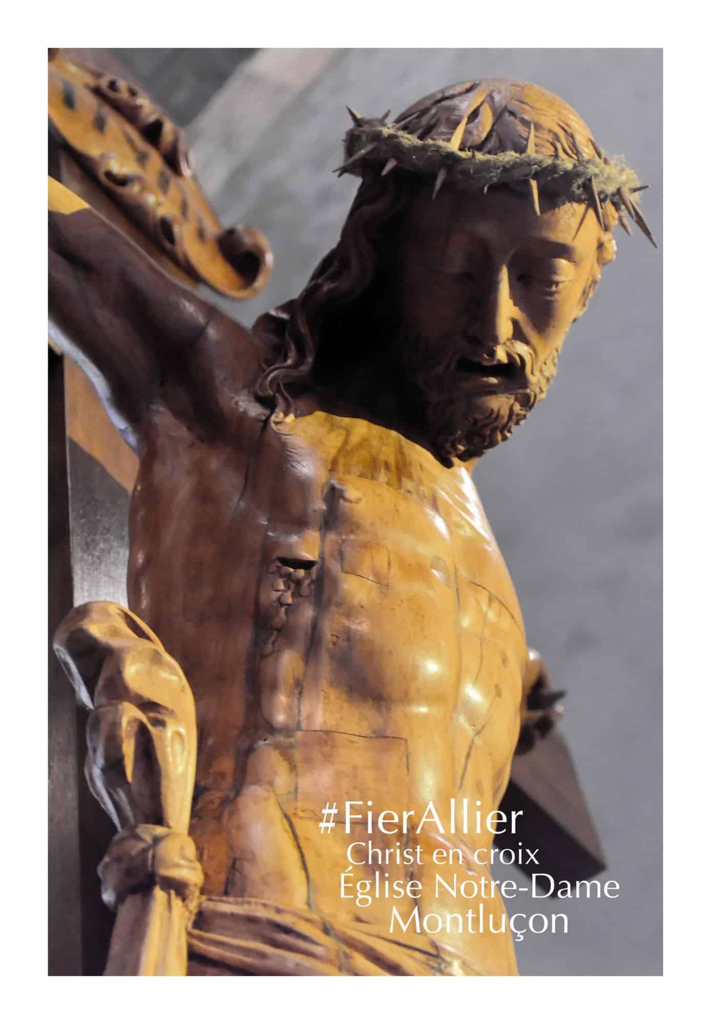 Christ en bois - Église Notre-Dame Montluçon - Crédit photo : GC 2009