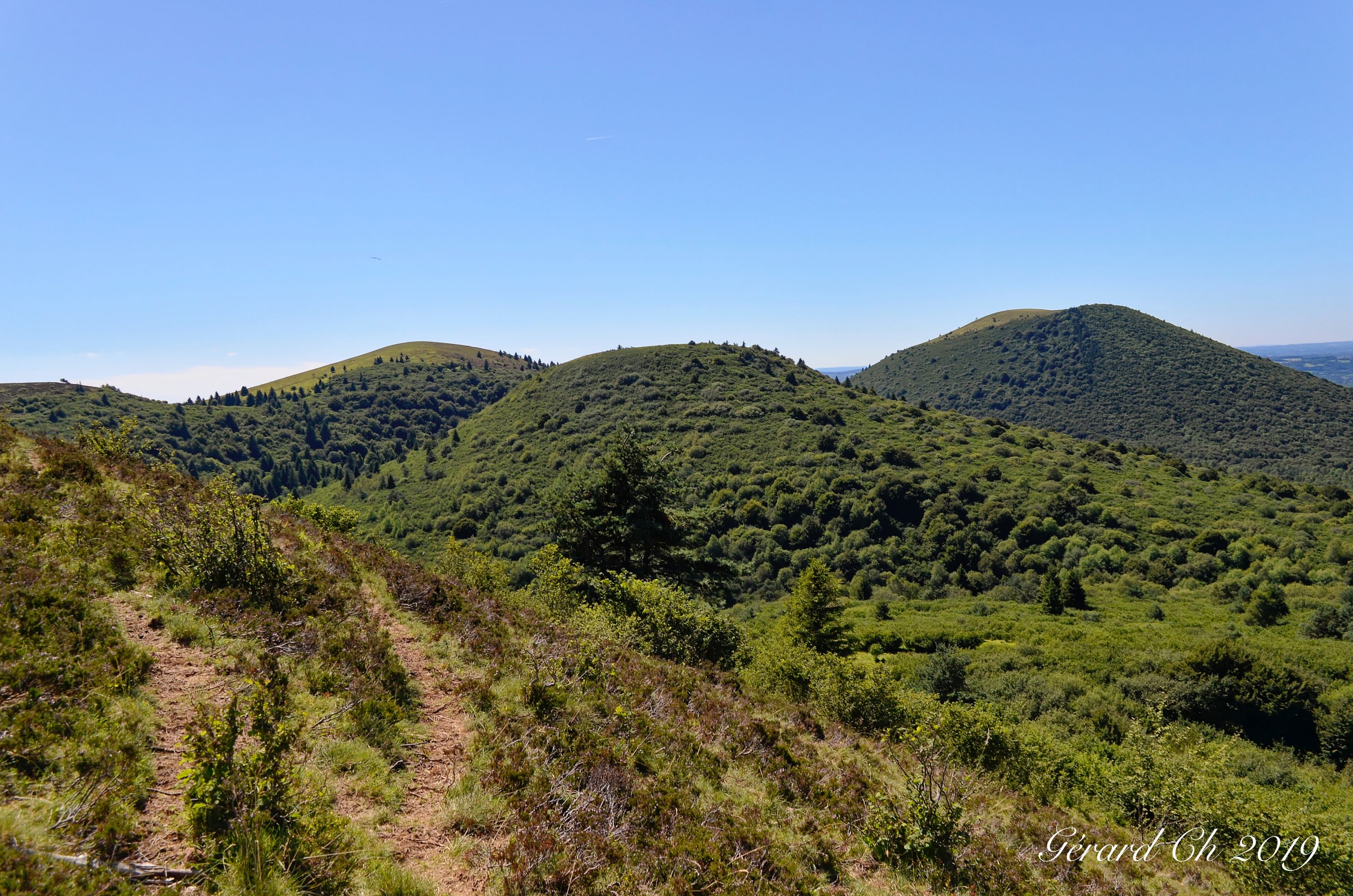 Petit et grand Suchet et puy de Côme - Chaîne des puys