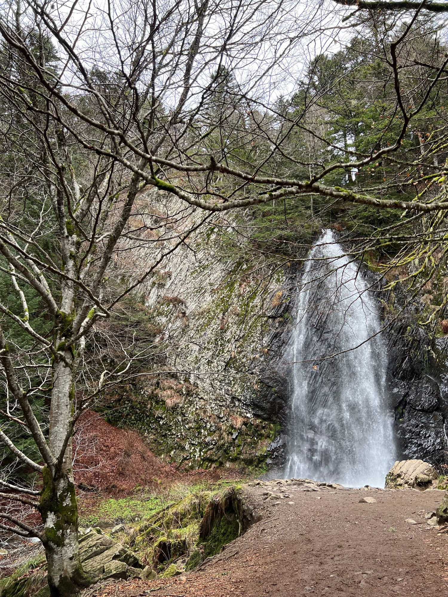 Cascade du Queureuilh en hiver