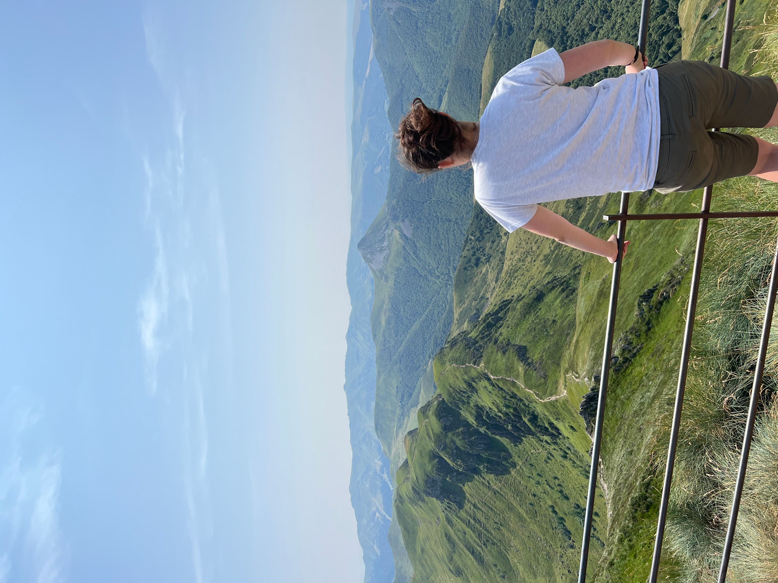 Photo au sommet culminant du Cantal