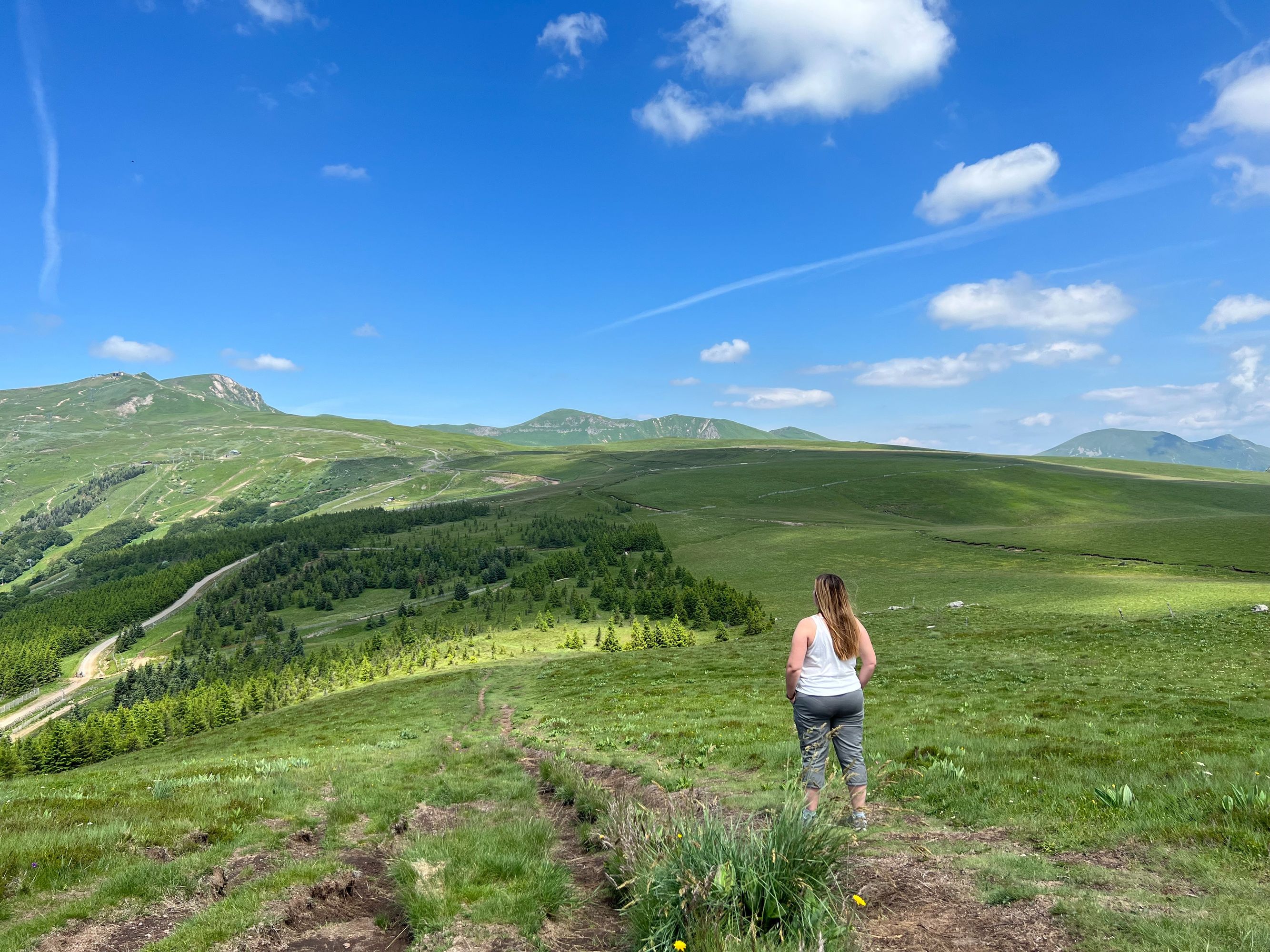 Vue sur le Massif du Sancy depuis le Puy de Chambourguet