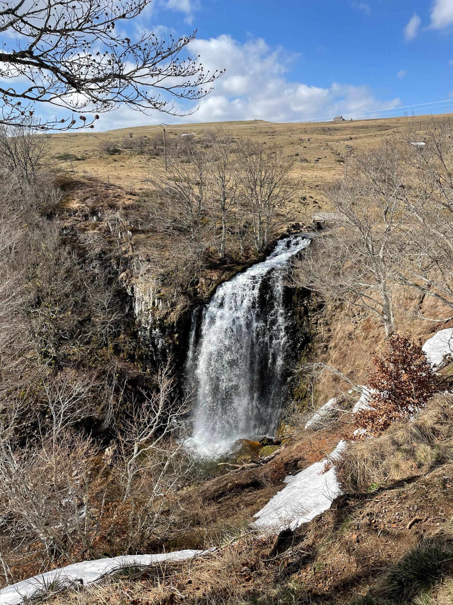 Cascade de la Barthe en Hiver
