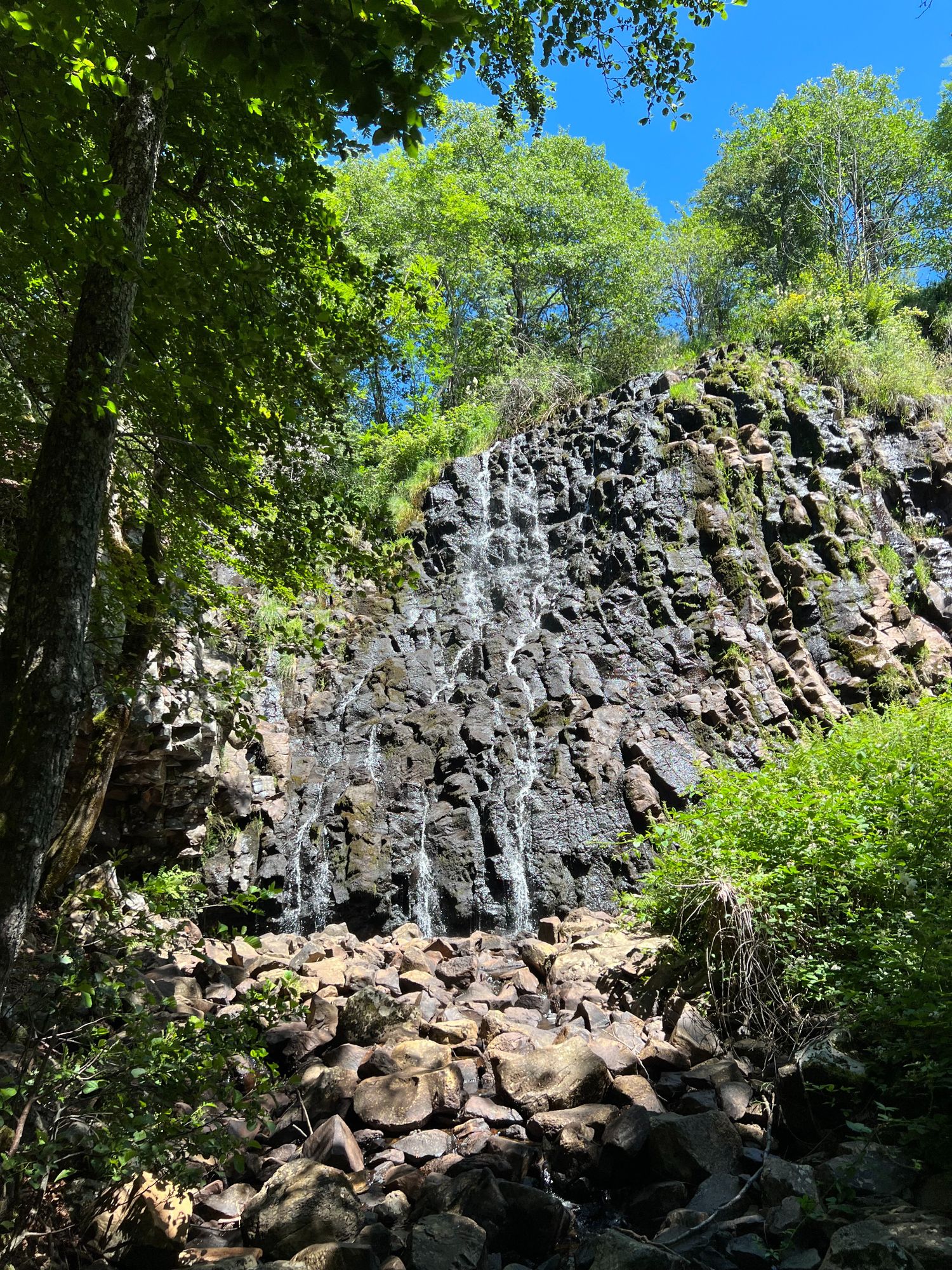 Cascade des Essarts l'été Chastreix