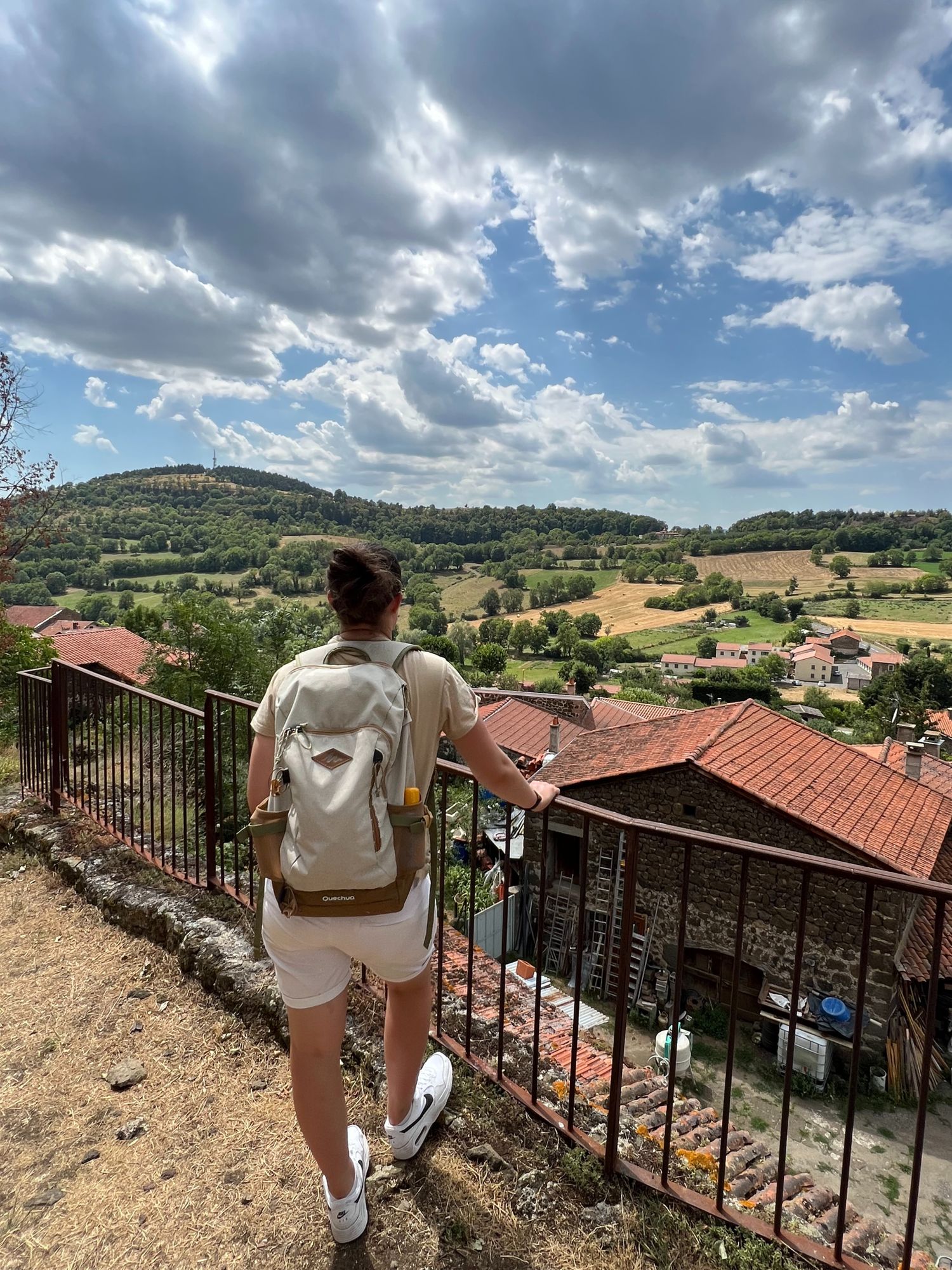 Vue depuis la ville de Polignac