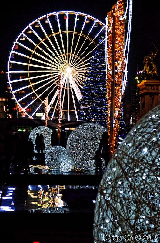 Illuminations de Noël sur la place de Jaude - Décembre 2015