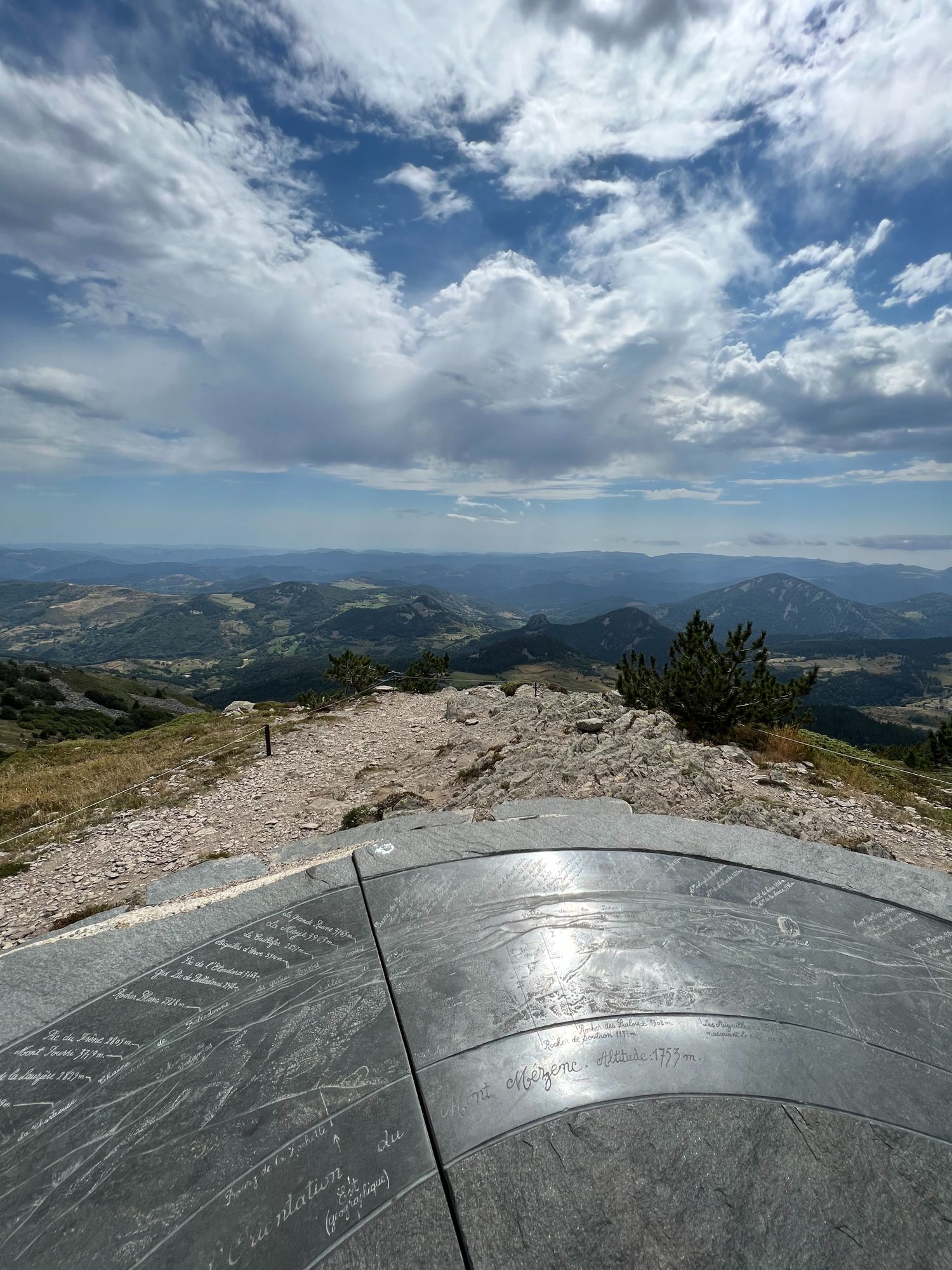 Table d'orientation du MONT-Mézenc
