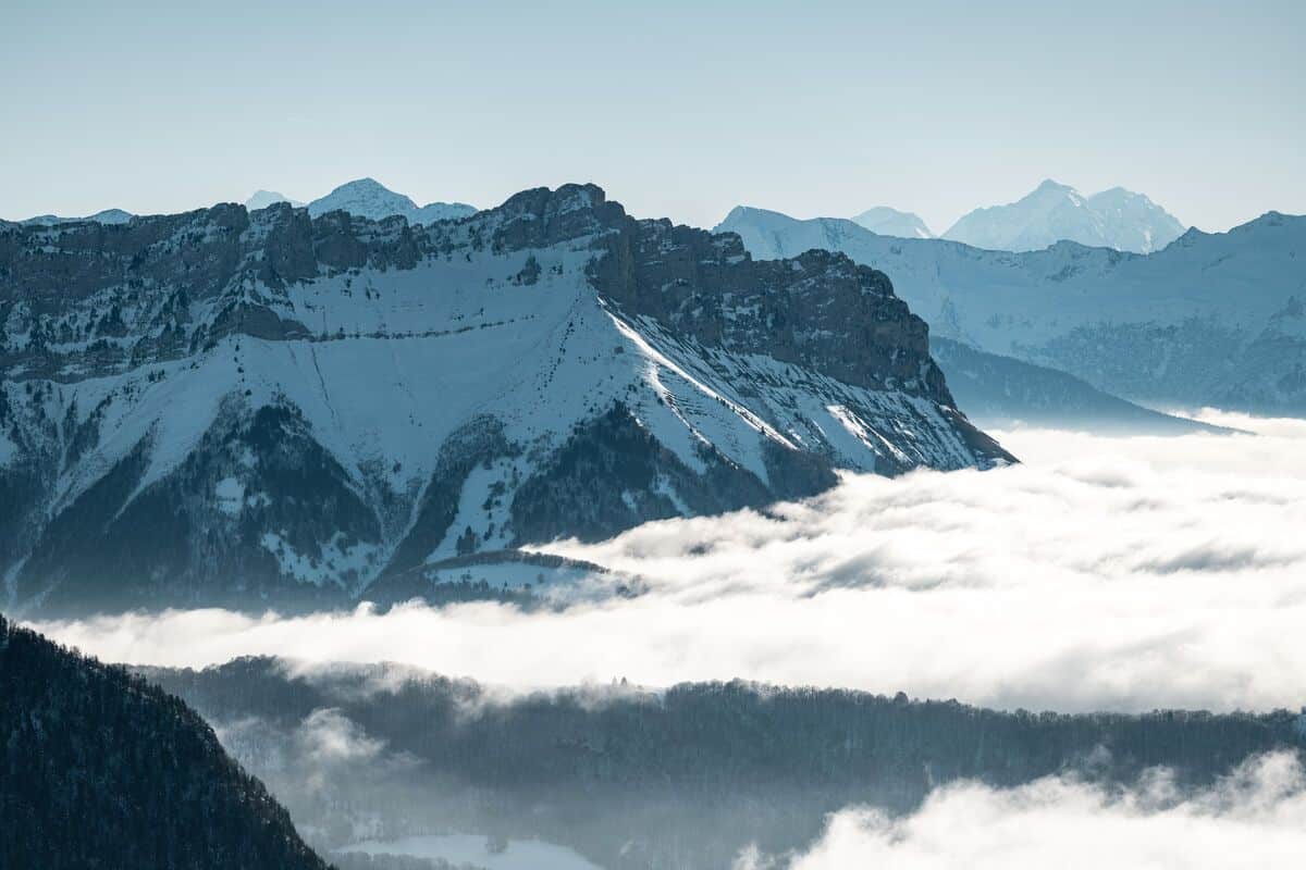montagnes Aillons Margériaz Hiver