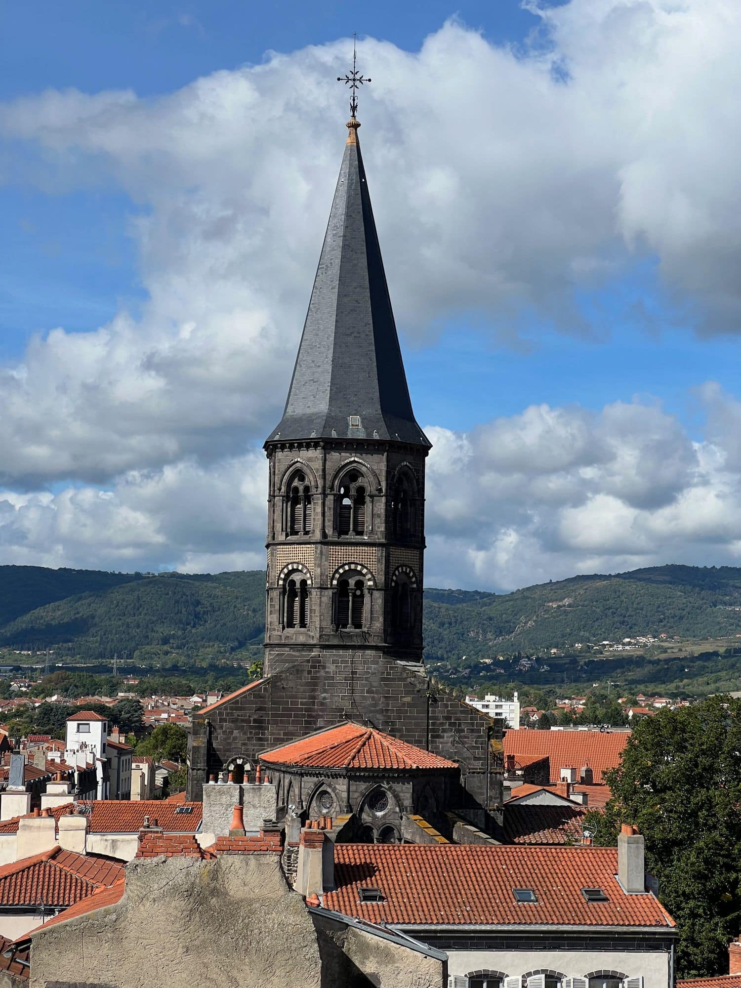 Vue depuis le sommet de la tour de l'horloge de RIOM