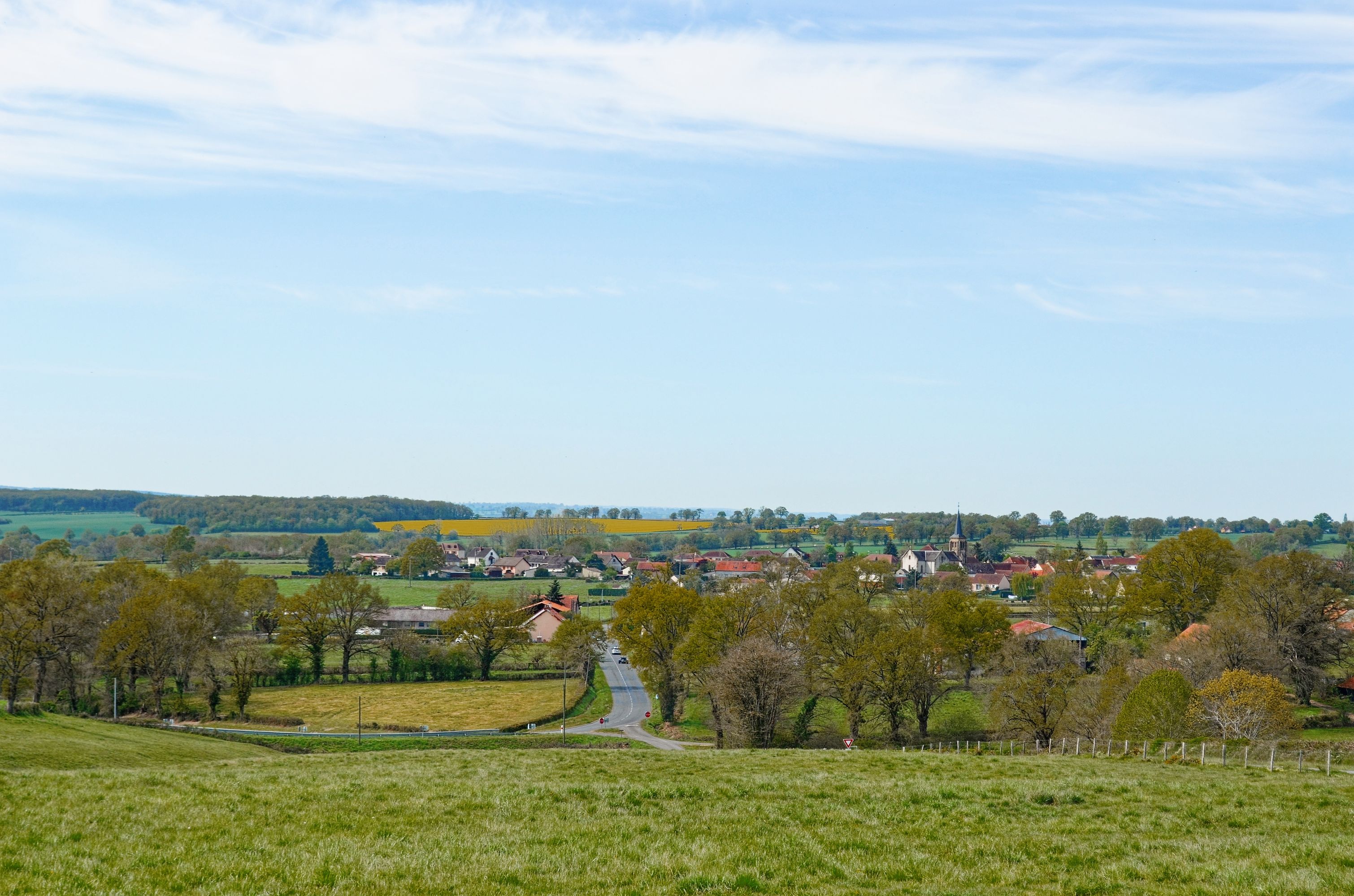 Village de Saint-Angel en Allier Bourbonnais
