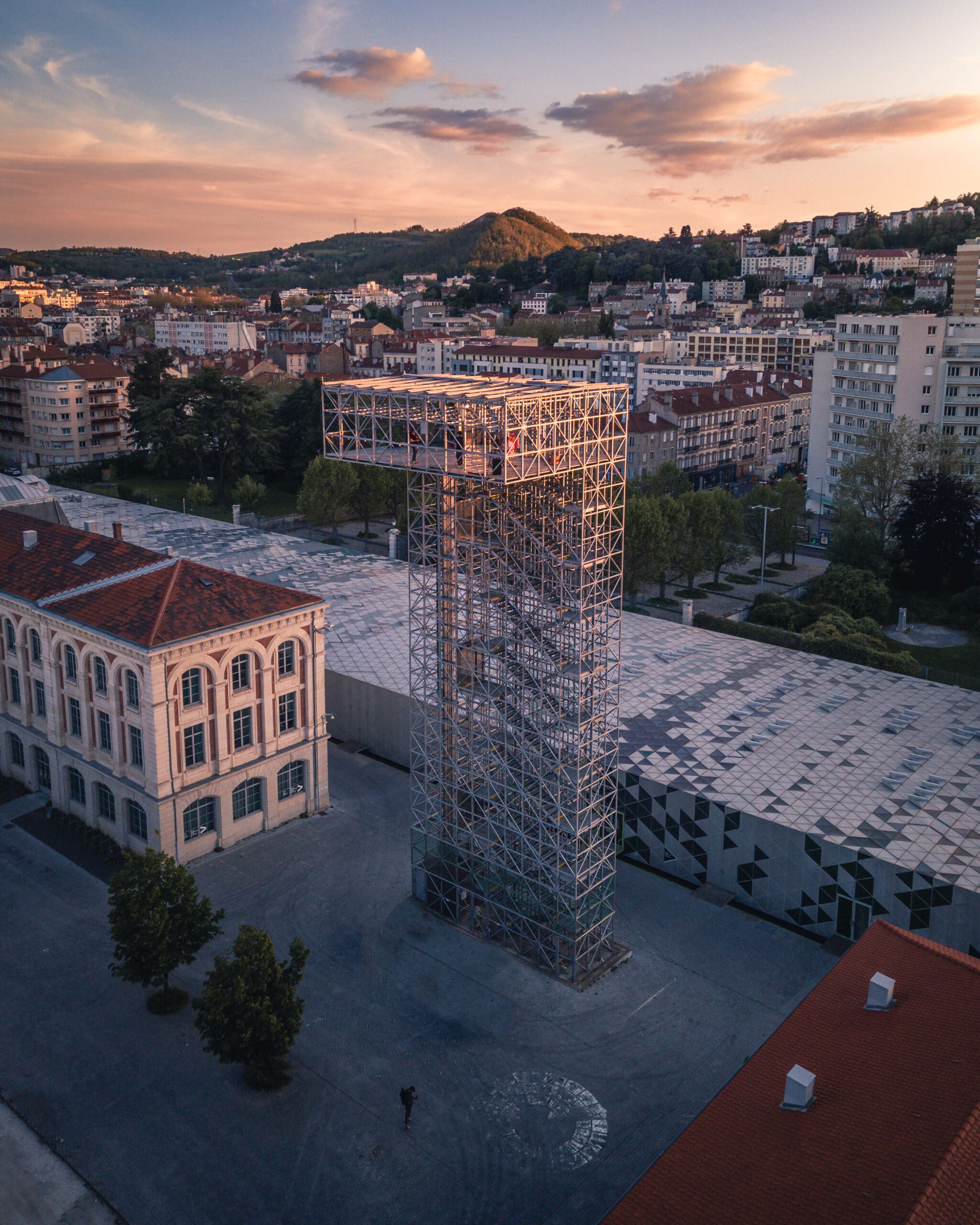 La Tour observatoire de la Cité du design de Saint-Étienne 