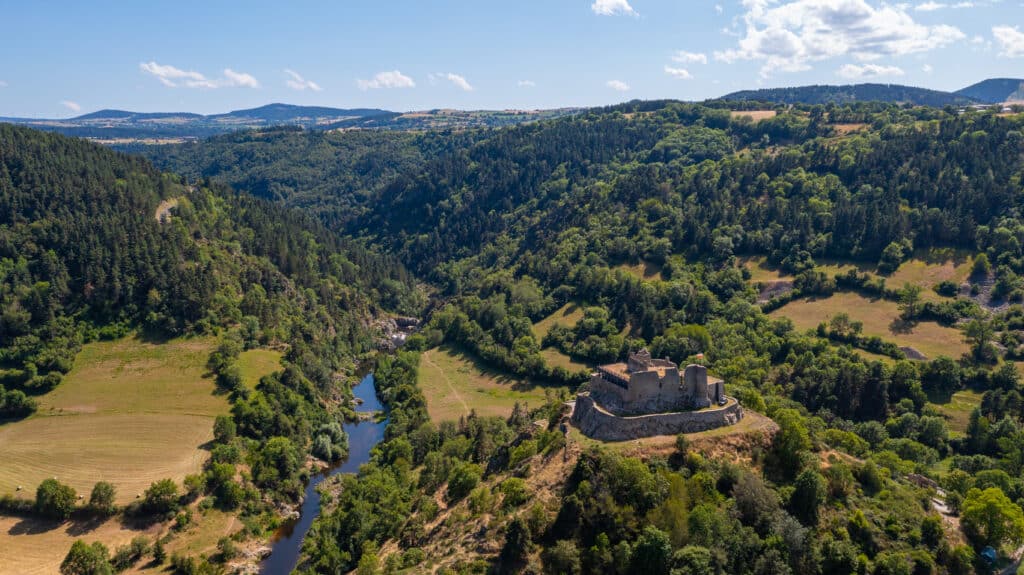 Vue panoramique de Pradelles en Haute-Loire