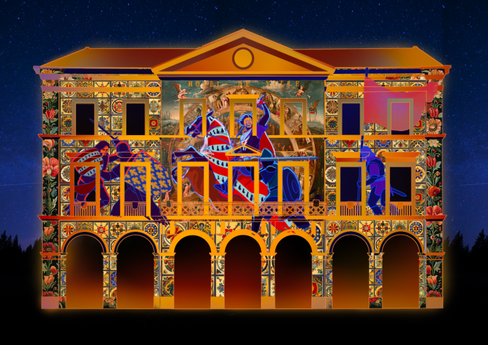 Projections son et lumière à l'Hôtel de Ville de Thonon-les-Bains