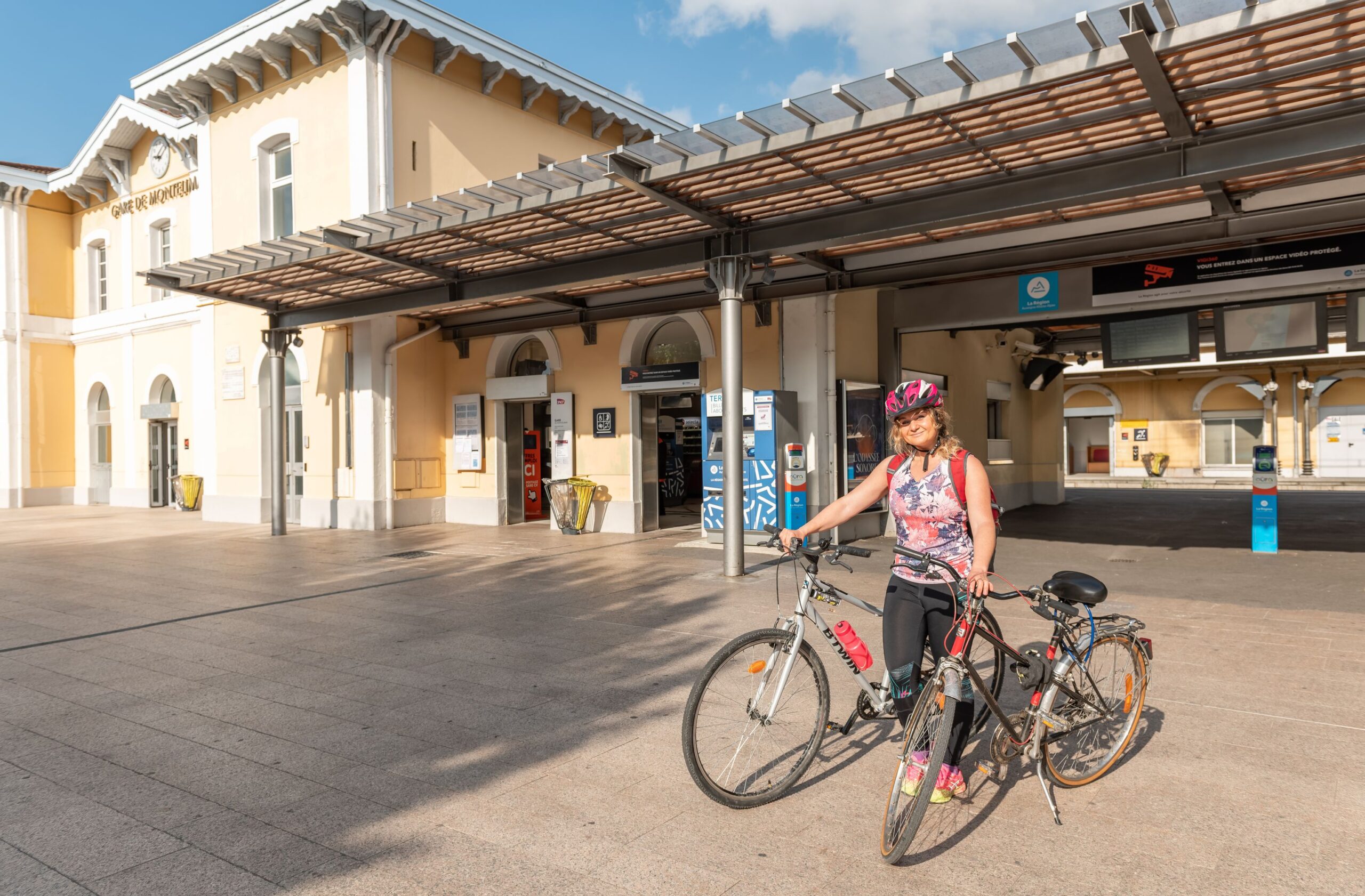 en train - à vélo - ardèche