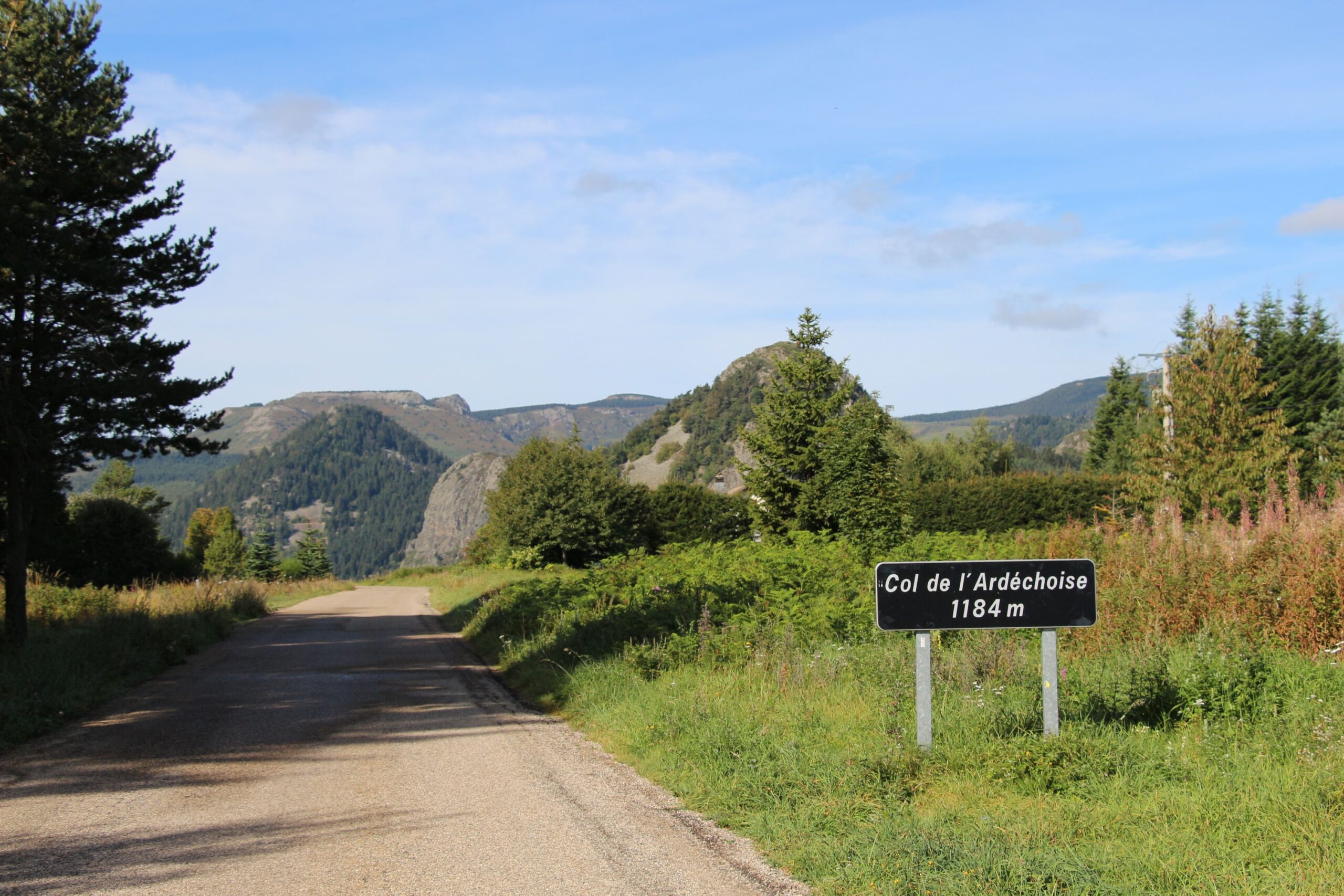paysage ardèche - vélo - col ardéchoise