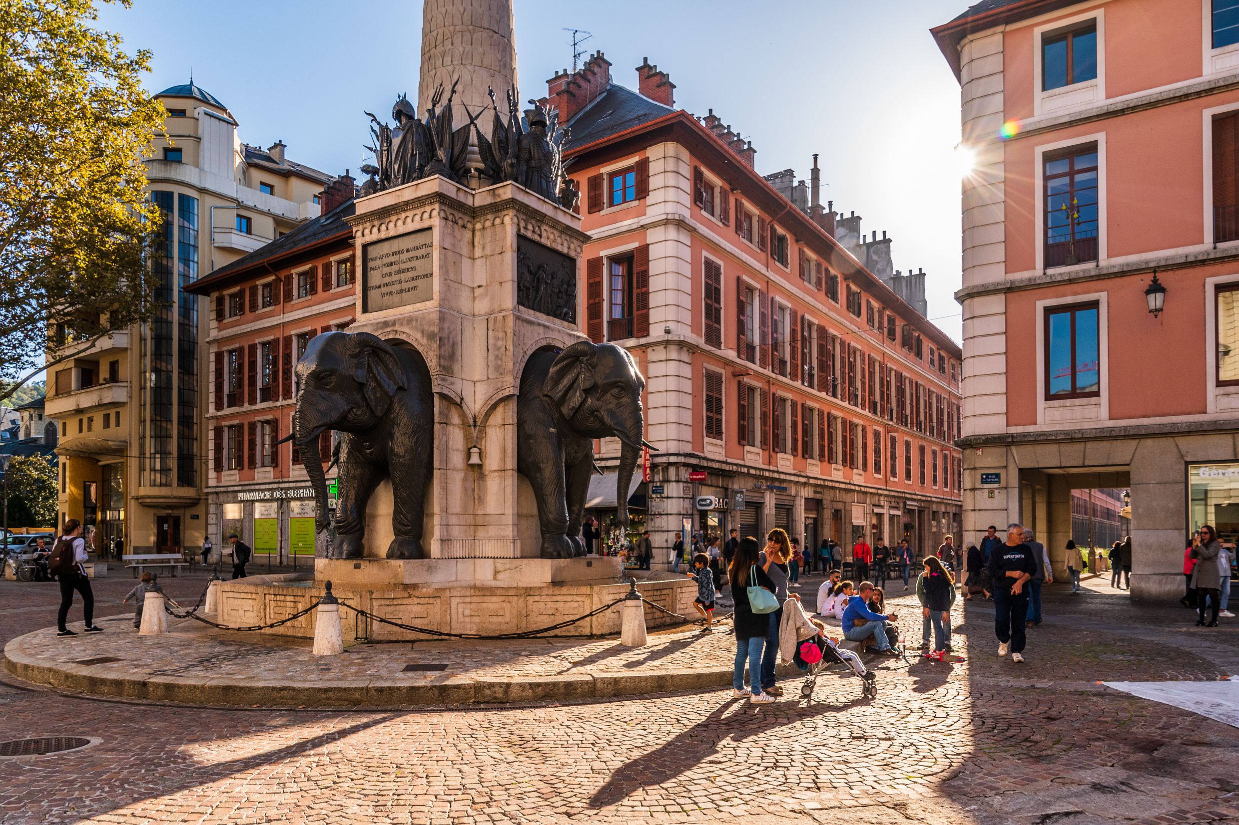 Fontaine aux Éléphants Chambéry - © Chambéry Montagnes
