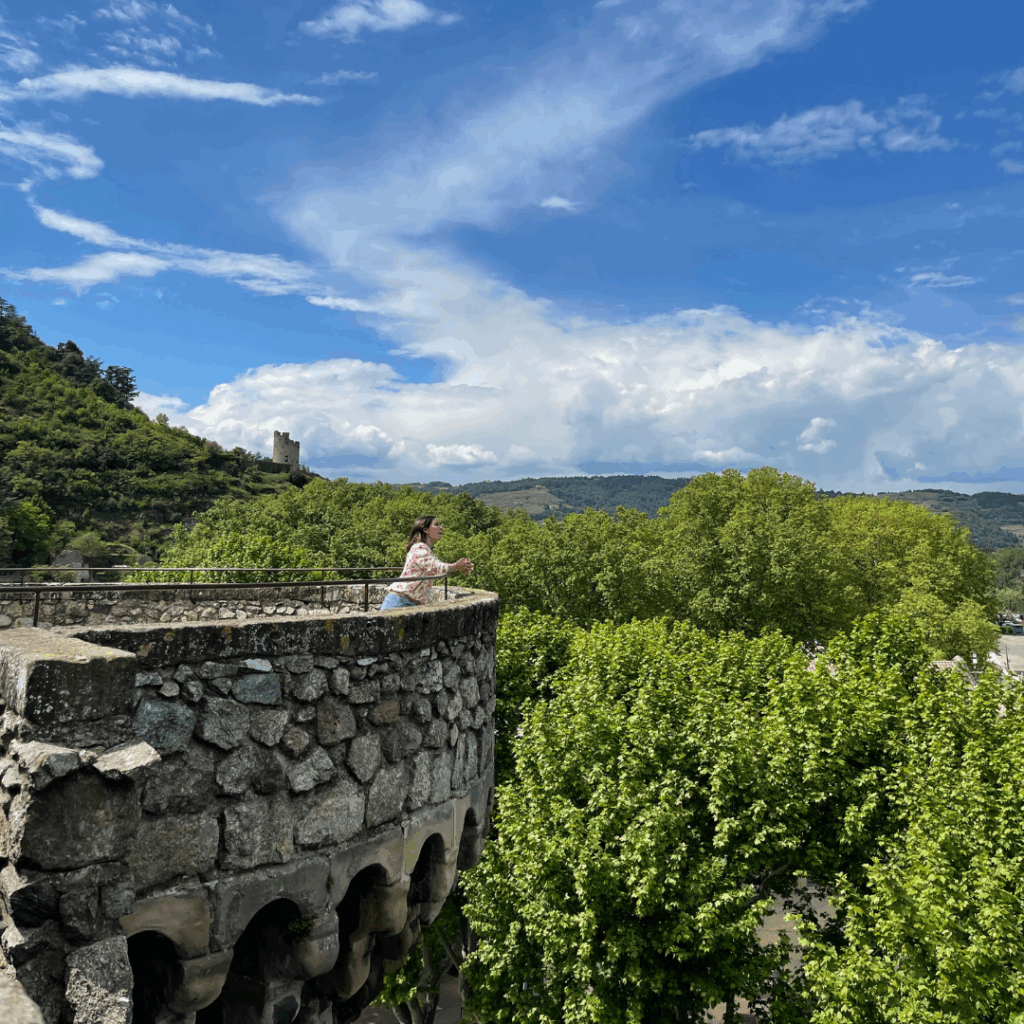 Vue depuis la tour du Château de Tournon
