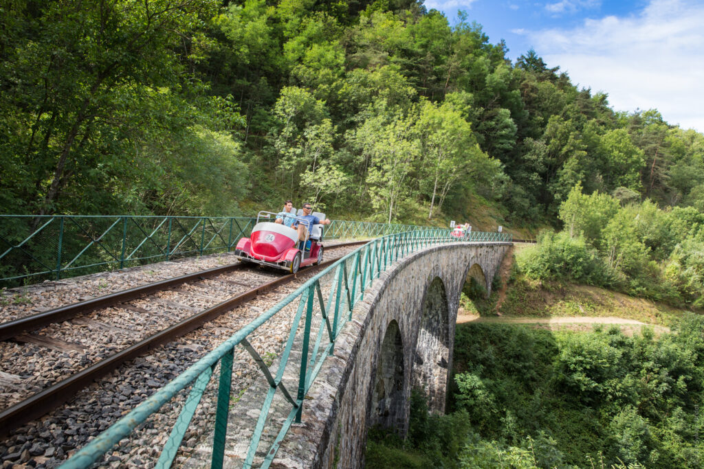 Vélorail dans les gorges du Doux en Ardèche