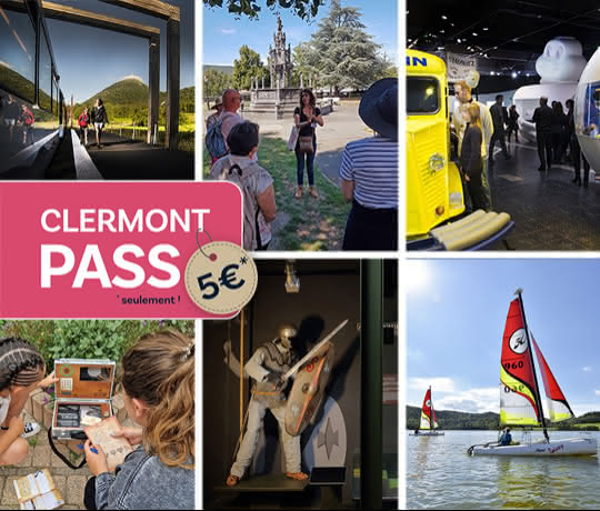 Mise en avant du Clermontpass, permettant de visiter Clermont-Ferrand